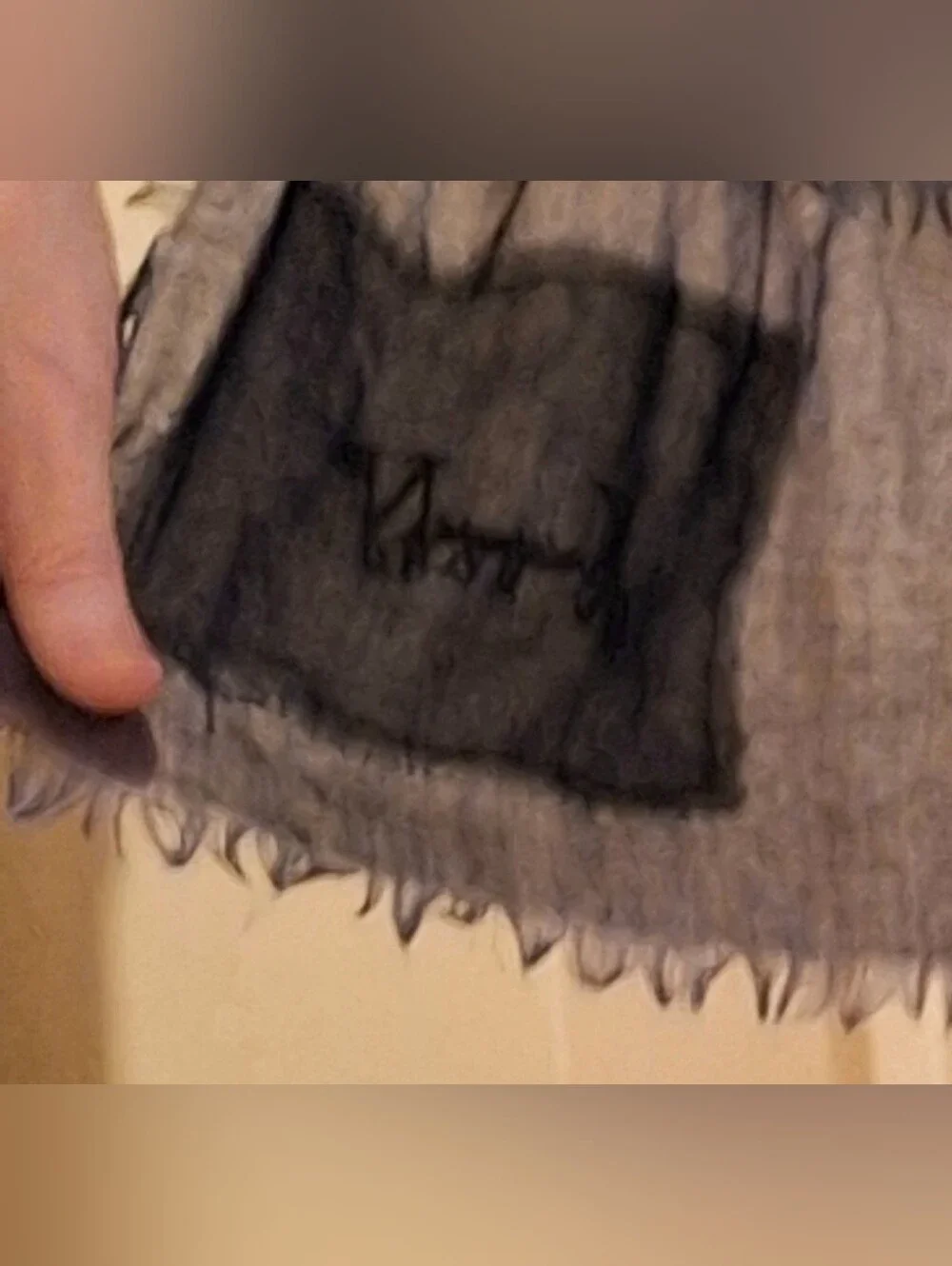 KRISTENSEN DU NORD | Black/Grey Shawl